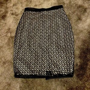 REISS black lace skirt